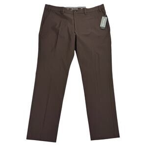 Michael Kors Mens Major Classic Fit Stretch Performance Pants Blackberry 38x30